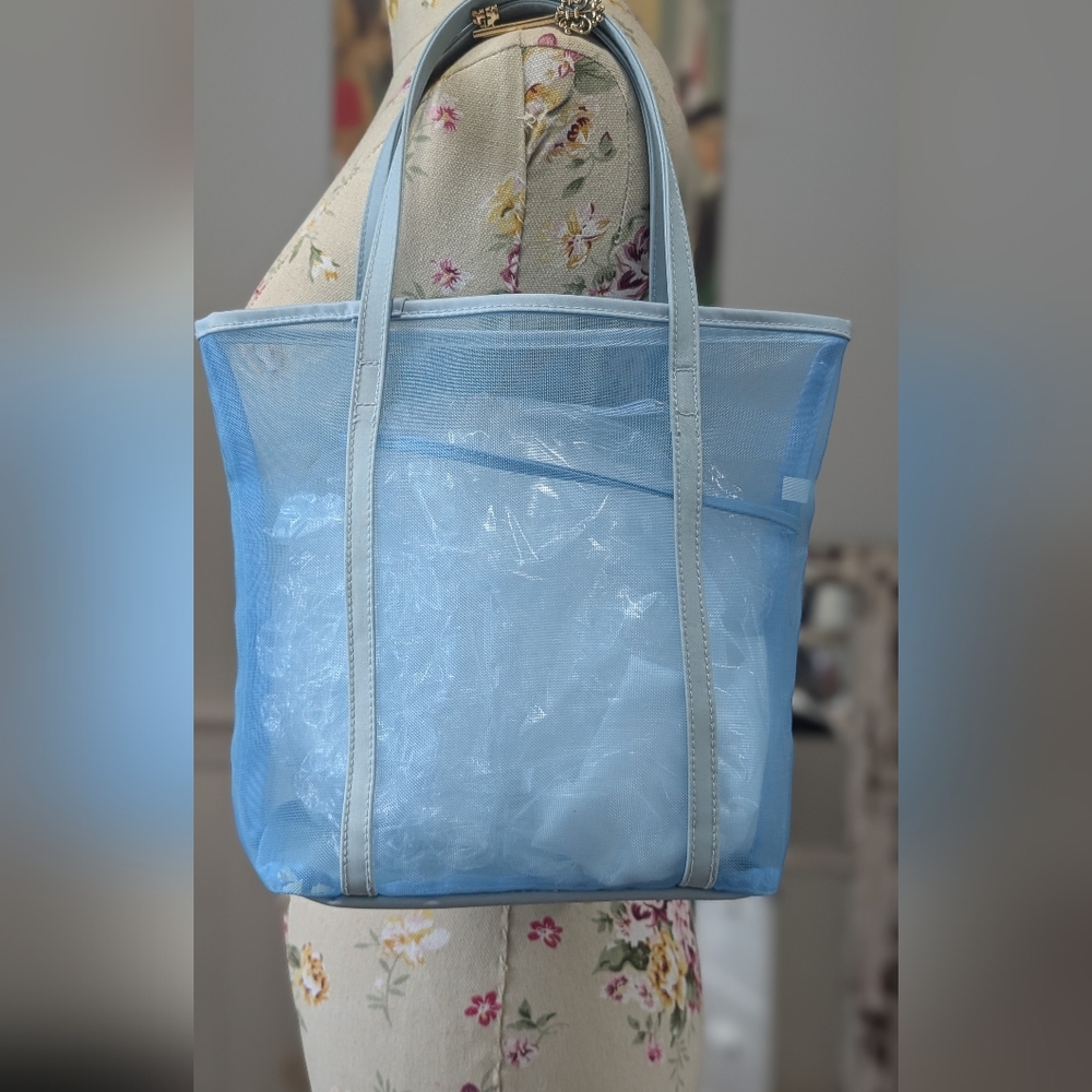 Espirit De Corp blue Mesh‎ Tote Bag - Picture 3 of 7